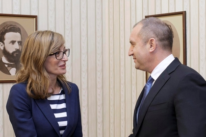 Президентът Румен Радев проведе среща с вицепремиера Екатерина Захариева